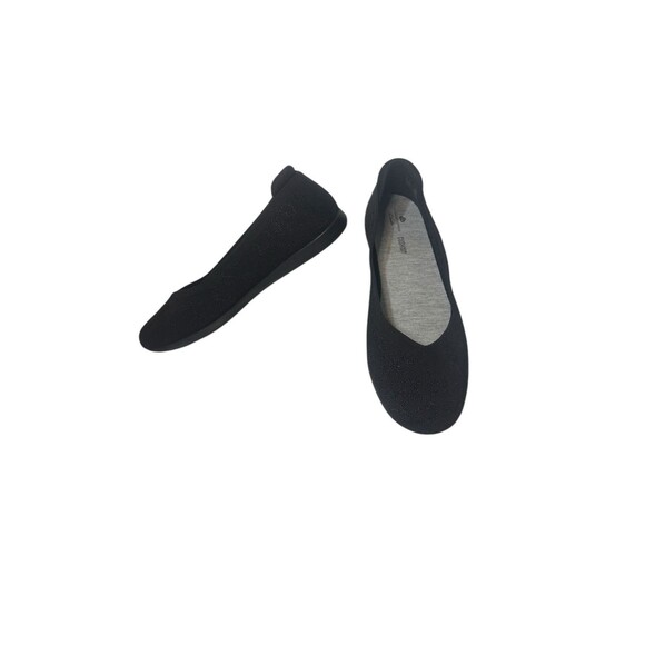 Clarks Women Black Tiger Print Washable Knit Slip-Ons -Carly Wish Ballet Sz 8M - Picture 1 of 16